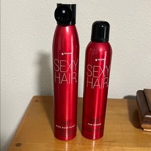 Sexyhair BIG Root Pump Plus Volumizing Mousse & Big Fun Raiser Volumizing Spray